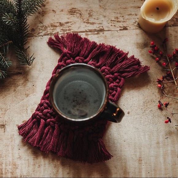Handmade Macrame Coasters - Picture 2 of 4